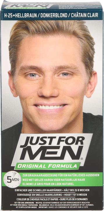Produktbild Just For Men Pflege-Tönungs-Shampoo hellbraun, 60 ml Shampoo (60 ml, Flüssiges Shampoo)