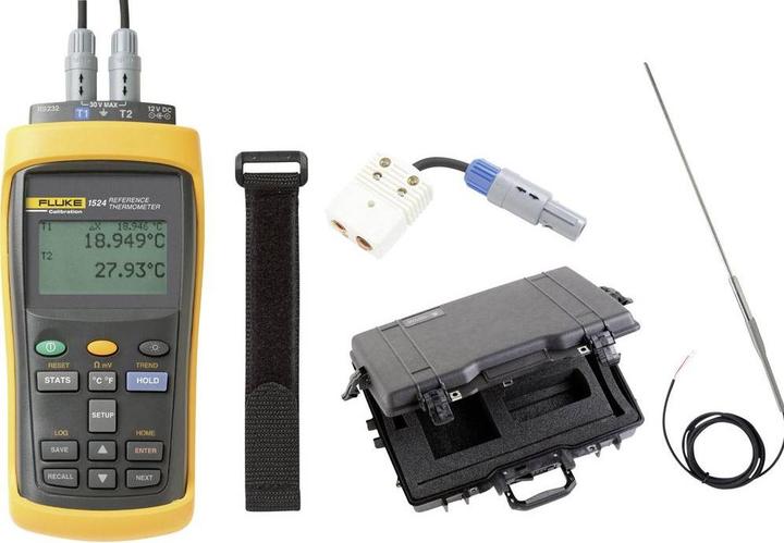 Actual product image Fluke Calibration 1524-P3-256 Reference thermometer -200 - +2315°C Sensor type PRT, precision thermometers (Temperature measuring device)