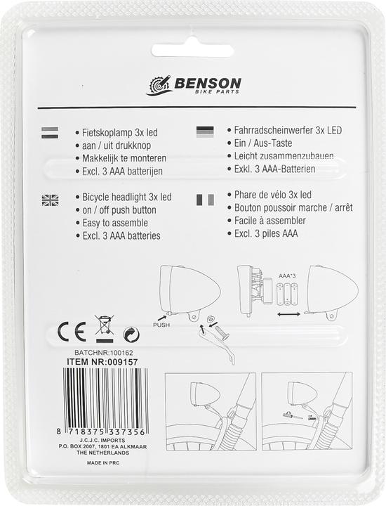 Image du produit Benson Phares de vélo