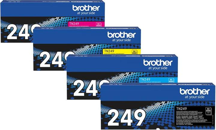 Produktbild Brother Original Toner SET TN249/TN-249 Set mit allen vier Farben (M, C, Y, BK)
