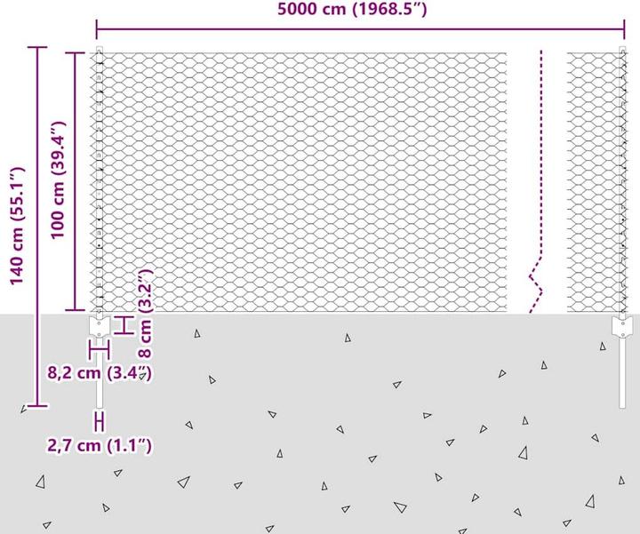 Produktbild vidaXL Aussenbarriere