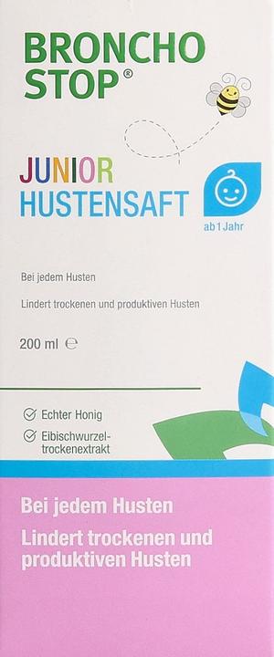 Produktbild Hänseler BRONCHOSTOP Junior Hustensaft 200ml (1 Stück)