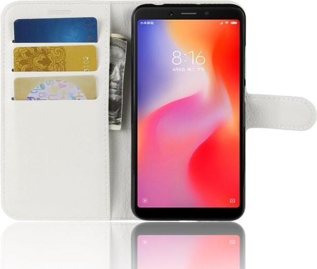 Actual product image MU Classic Litchi Leather Bookcover Series (Xiaomi Redmi 6)