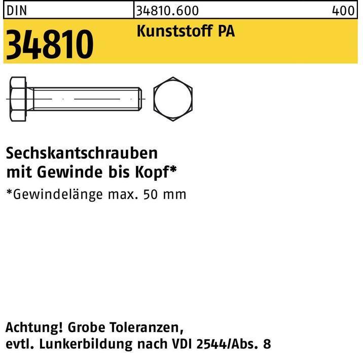Actual product image Hexagon screw DIN 34810 VG x40mm (200 Screws per piece)