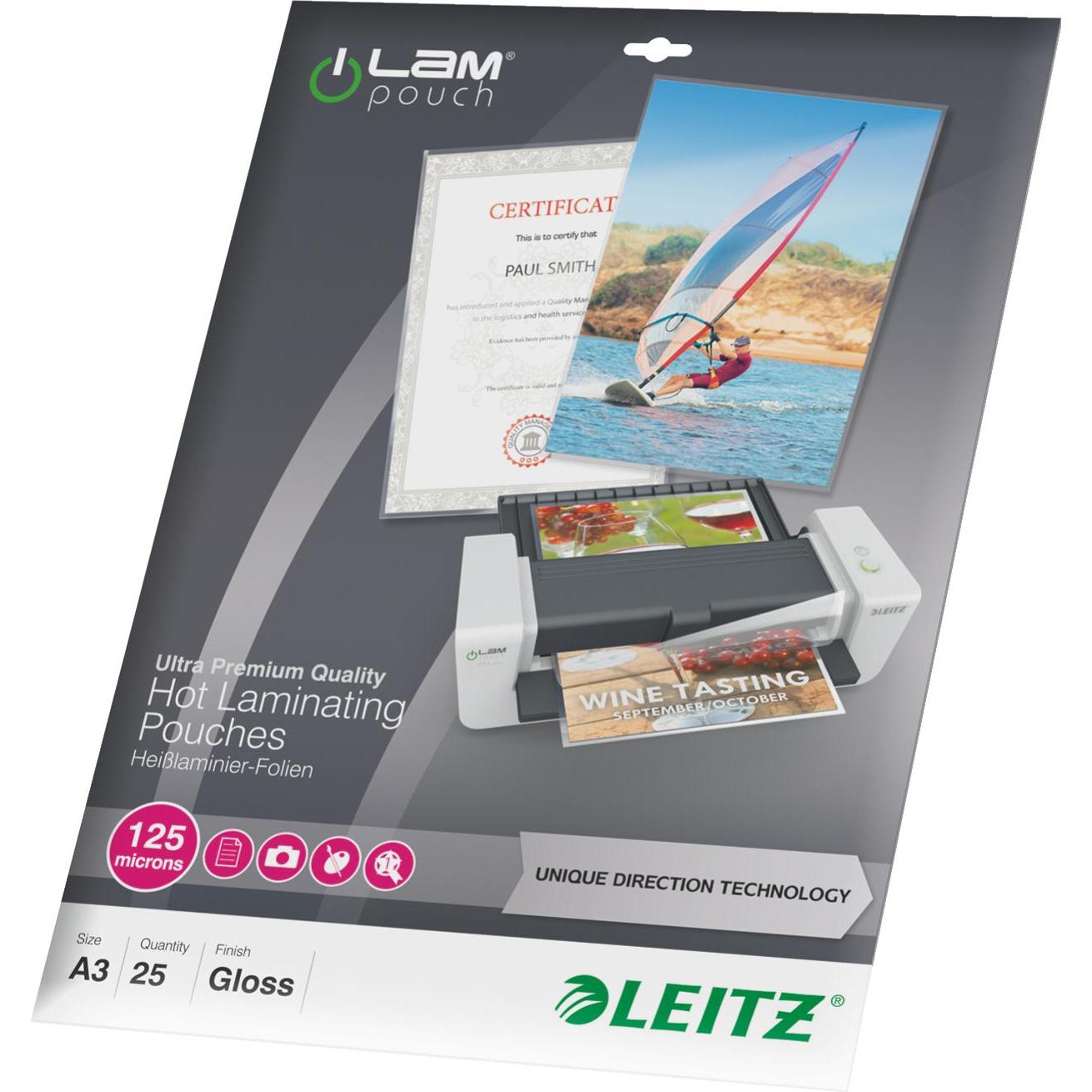 Leitz, Laminierfolie, Laminierfolie (A3, 25 Stück, 125 µm)