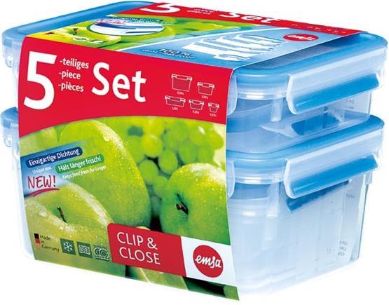Actual product image Emsa 3D Snap&Close 5 piece set (3.70 l)