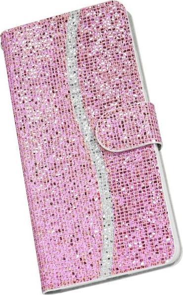 Produktbild MU Style Leder Glitzerhülle mit Streifen (Apple iPhone 7, Apple iPhone 8, Apple iPhone SE (2nd Gen), Apple iPhone SE (3rd Gen))