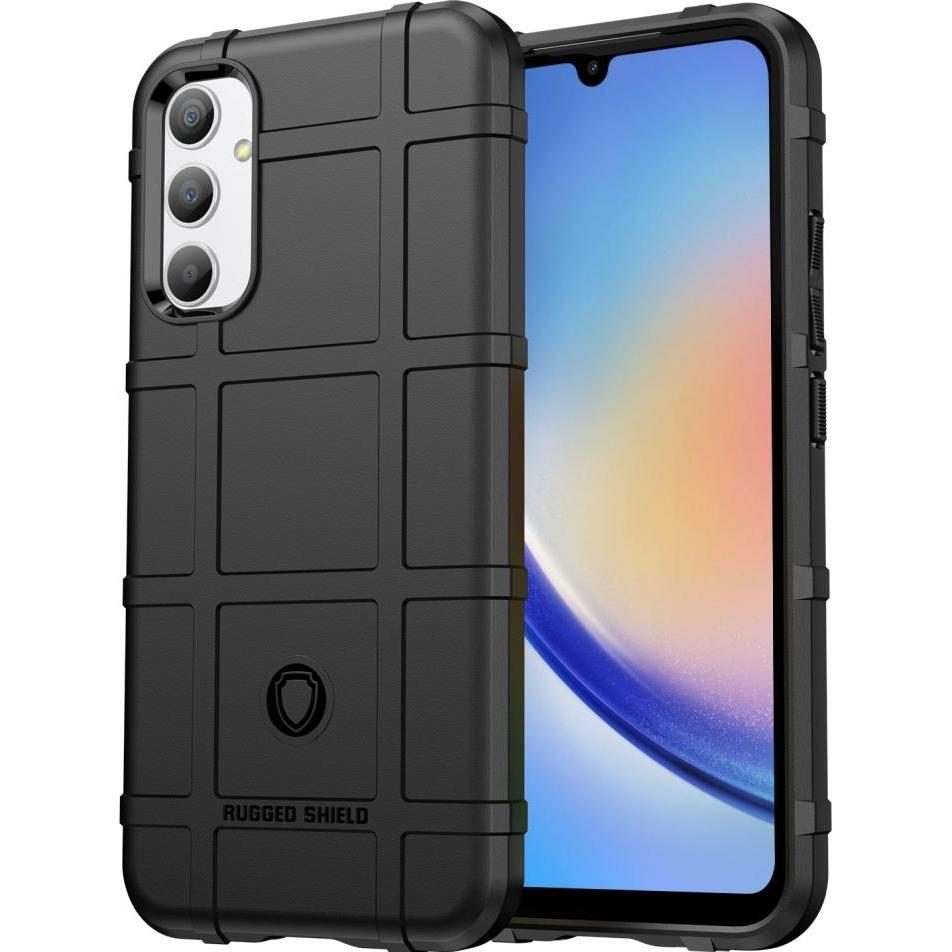 Screenguard Rugged Shield Case (Samsung Galaxy A34 5G), Smartphone Hülle, Schwarz