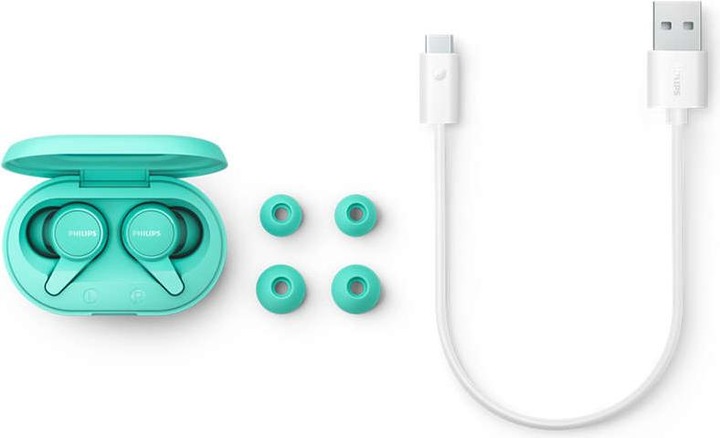 Actual product image Philips 1000 series TAT1207BL/00 headphones/headset In-ear Bluetooth Blue (ANC, 6 h, Wireless)