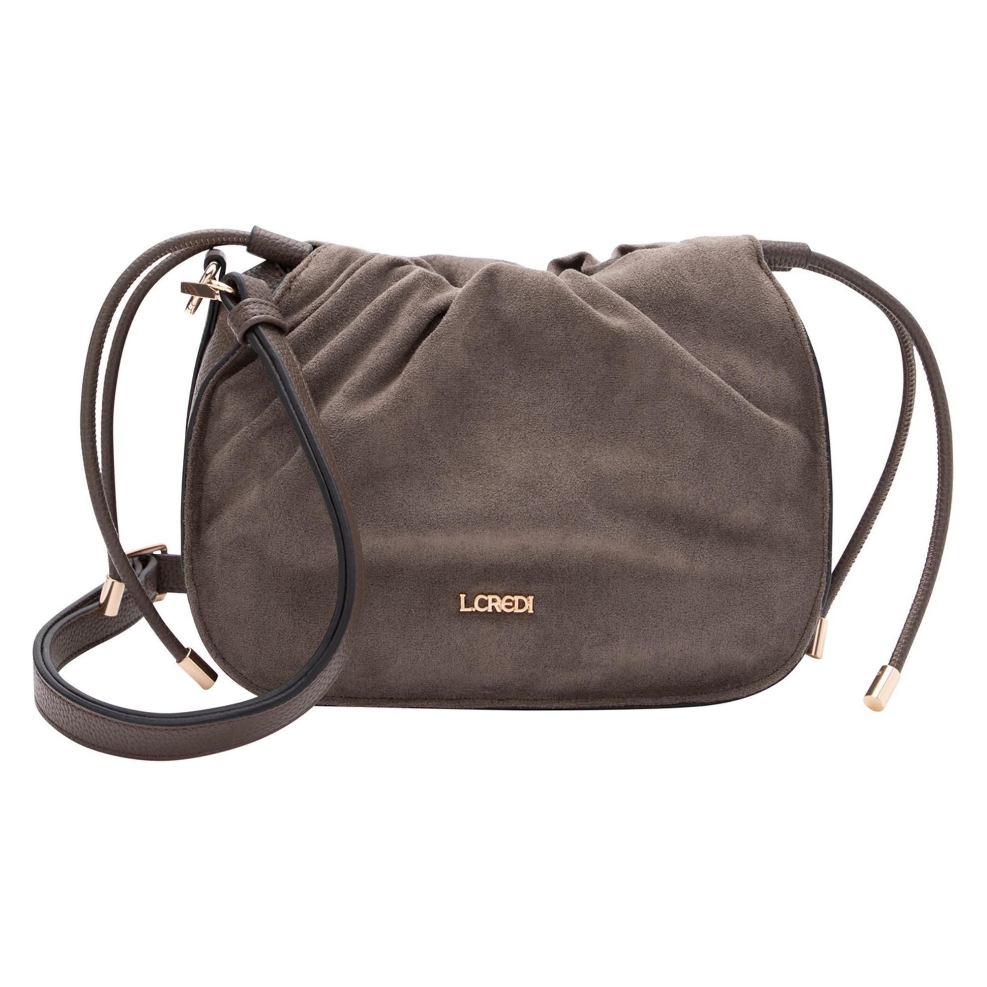 L.Credi, Damen, Handtasche, Pheline Umhängetasche 23 Cm, Braun