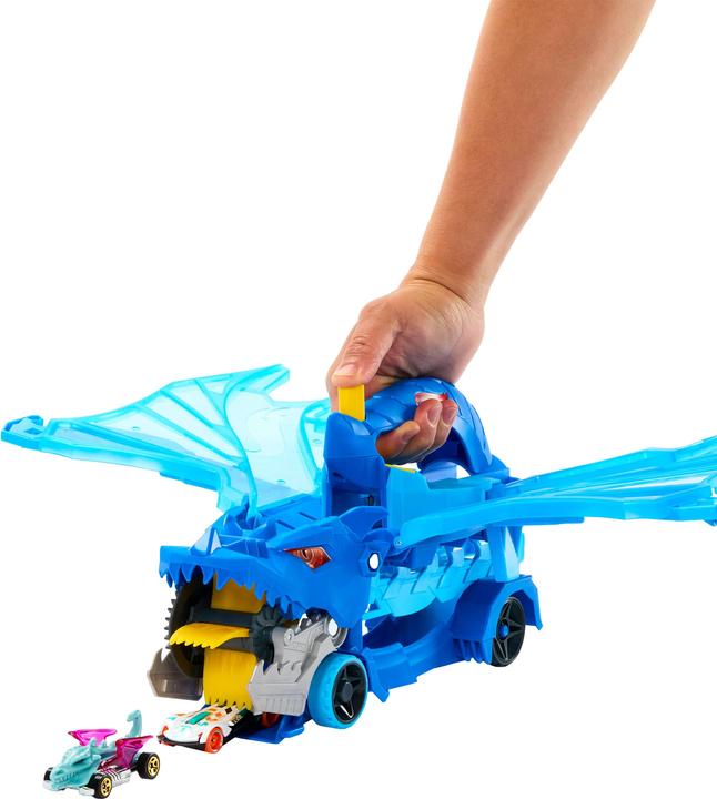 Actual product image Hot Wheels City Ultimativer 2-in-1 Drachen Transporter