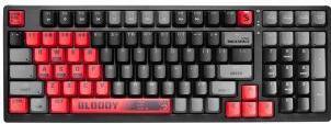 Produktbild A4Tech Bloody S98 Sports mechanická herní klávesnice,RGB podsvícení, Red Switch, USB, CZ, černá/čer (US, Kabelgebunden)