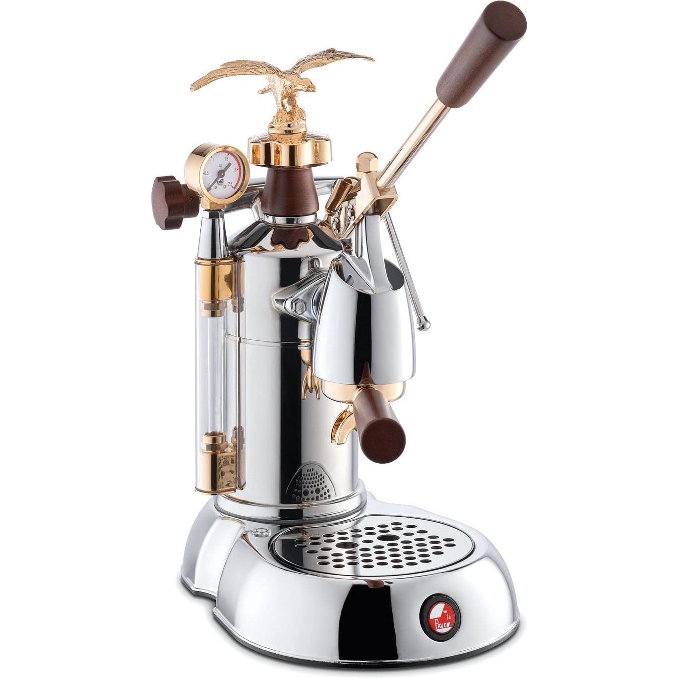 La Pavoni LPLEXP01EU, Espressomaschine Expo 2015, Chrome/or, Siebträgermaschine, Gold