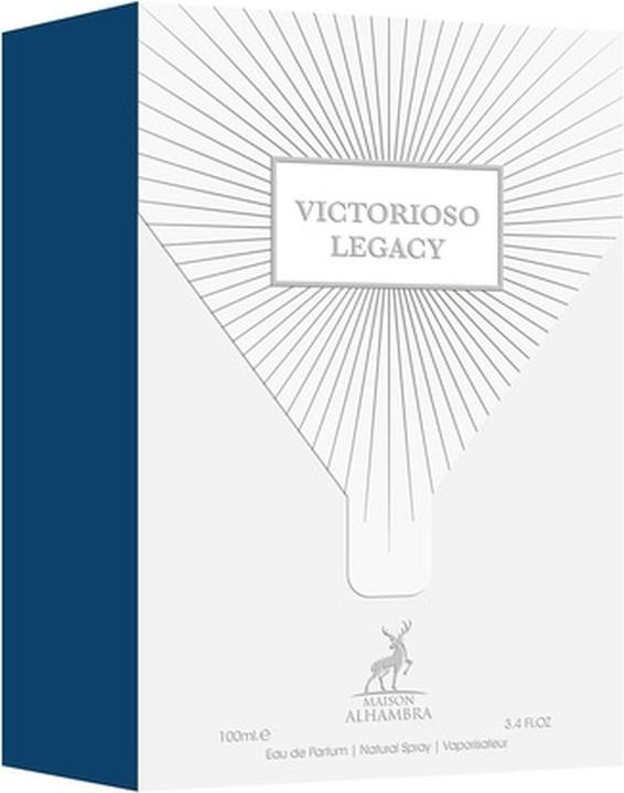 Actual product image Maison Alhambra Victorioso Legacy Unisex Eau De Parfum Spray 3.4 Ounce (Eau de parfum, 100 ml)