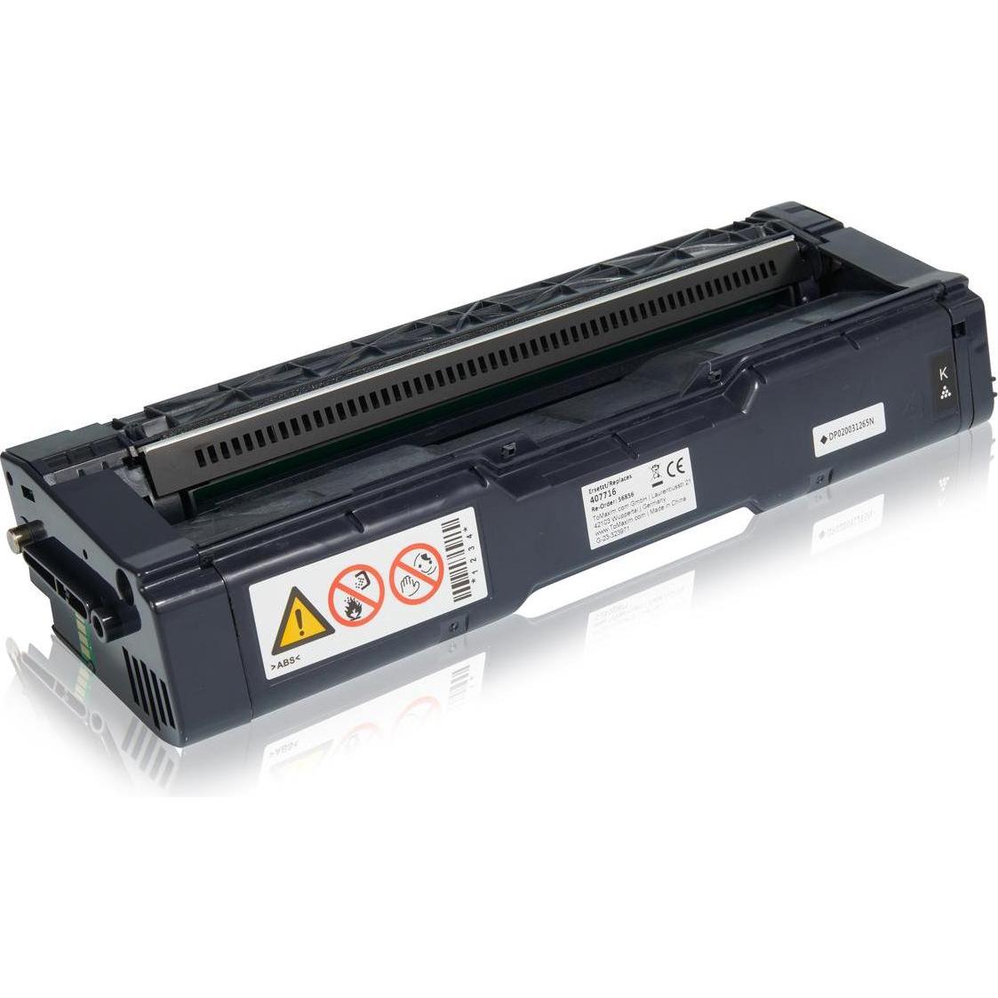 Inkadoo, Toner, Toner kompatibel zu Ricoh 407716 Toner, schwarz Schwarz (BK)