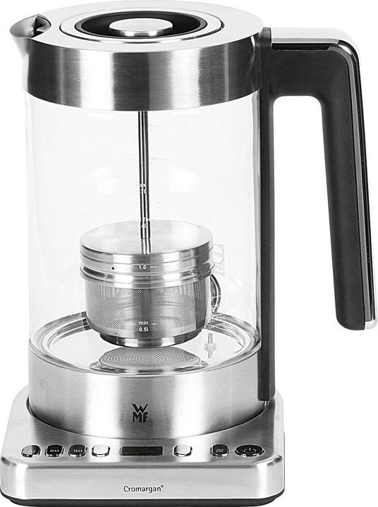 Produktbild WMF Glas Wasserkocher mit Temperaturwahl 1,7l Teesieb Warmhaltefunktion Lono 3000W (1.70 l)