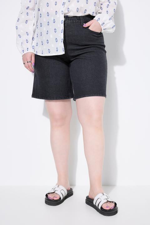 Actual product image Studio Untold Denim Elastic Waist Bermuda Shorts (54)