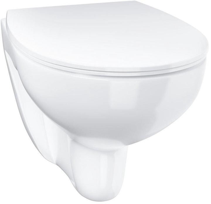 Grohe WC suspendu à chasse d'eau Bau Keramik, avec siège, variante Slim, Soft-Close
