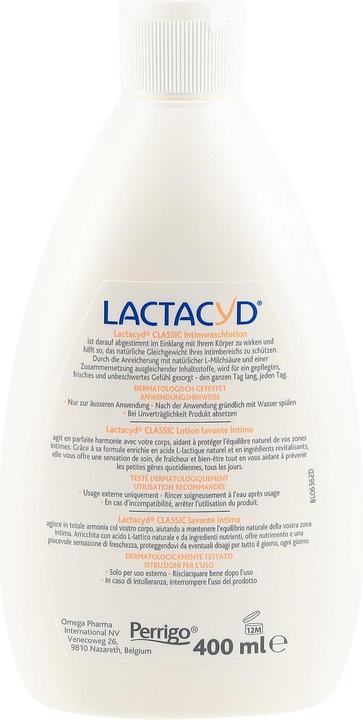 Image du produit Lactacyd Lotion de lavage intime (400 ml, Lotion de toilette intime)