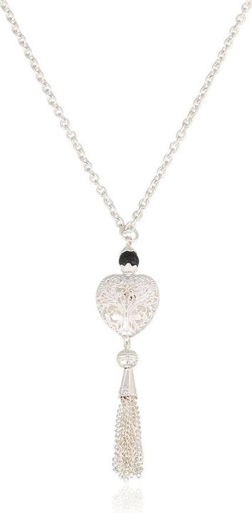 Image du produit Andreani Collier avec pendentif en forme de coeur avec pierres de lave