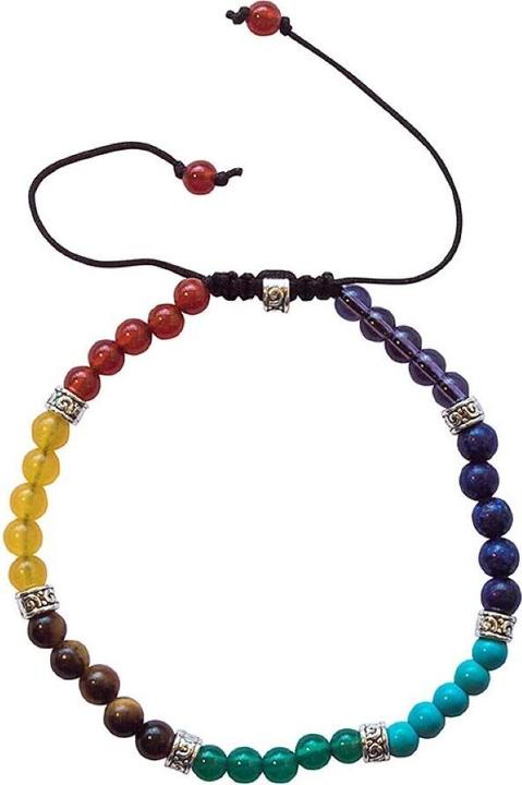 Saraswati Armband Small Beads.AC747 (28 cm, Silber)