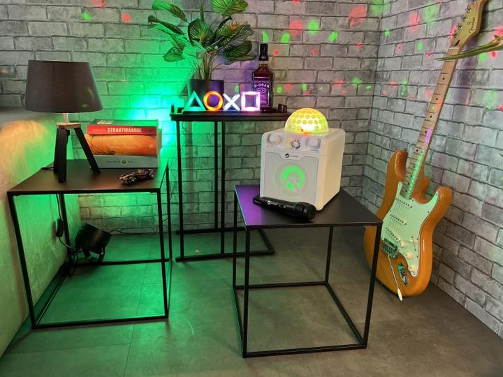 Produktbild N-Gear DISCO410 ( ) Karaoke & Party Bluetooth Lautsprecher mit Discokugel, Lichteffekten & Mikrofon (6 h)