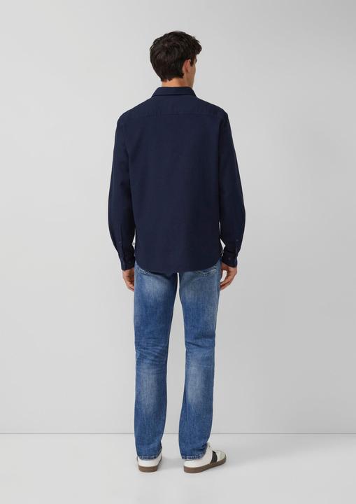 Immagine prodotto s.Oliver Hemd Regular Fit: Baumwollhemd mit Struktur und Brusttasche (M)