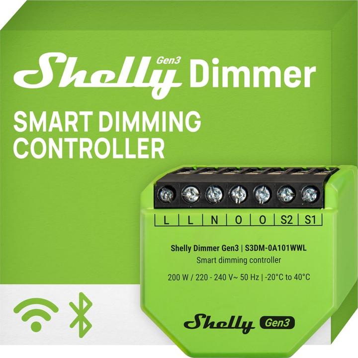 Produktbild Shelly Dimmer Gen3 (Dimmaktor)