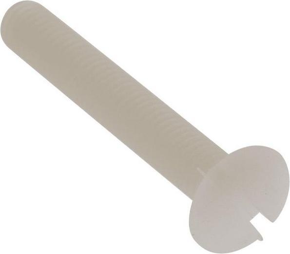 Actual product image RS PRO Slotted countersunk head screws, M3 x 20mm Nylon (100 Screws per piece)