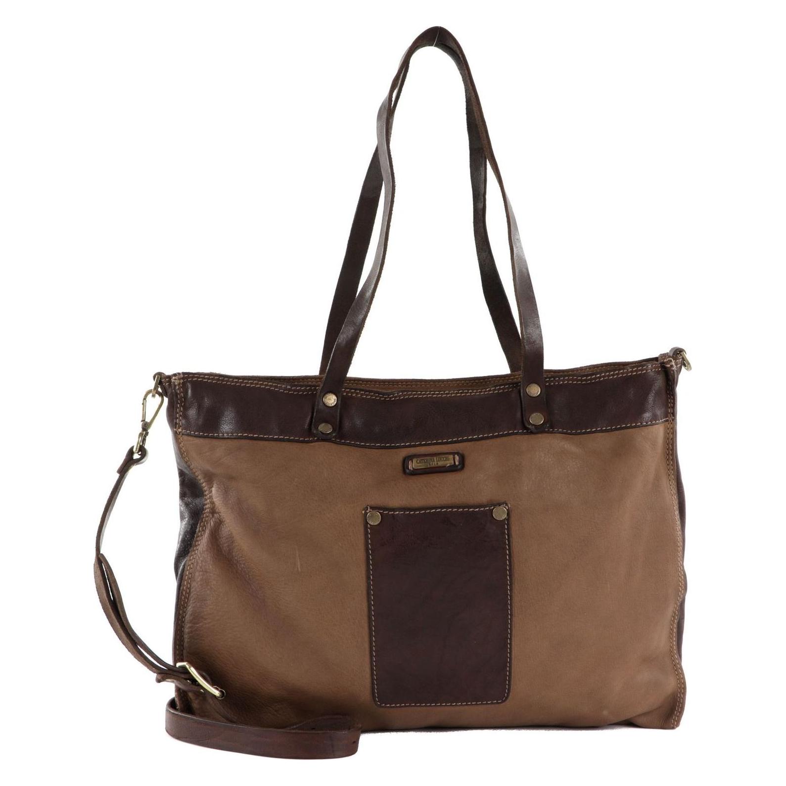 Caterina Lucchi, Damen, Handtasche, Tamara De Lempicka Shopping Bag, Braun