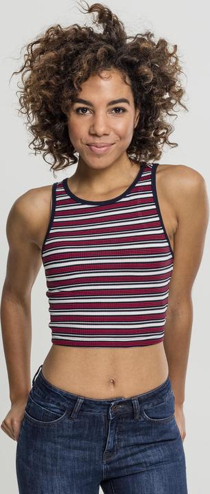 Image du produit Urban Classics Ladies Rib Stripe Cropped Top (L)