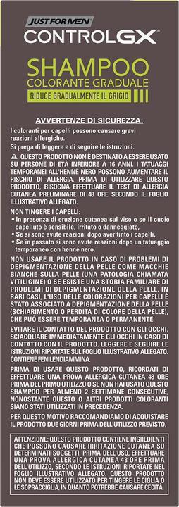 Immagine prodotto Just For Men Controllo GX Colore graduale (118 ml, Shampoo liquido)