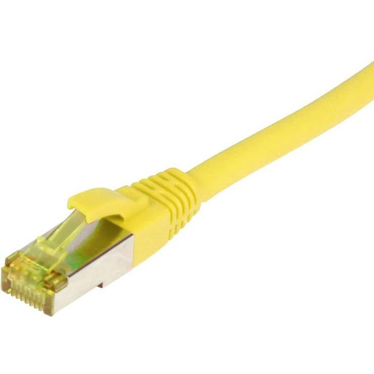 Synergy 21 Patchkabel RJ45, CAT6A 500Mhz, 0,5m, gelb, S-STP(S/FTP), TPE/LSZH(Ultraflex), AWG26, mitCat.7 Rohkab (S/FTP, ...