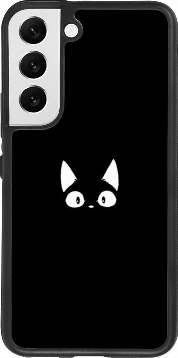 Actual product image PhoneLook Cover silicone black Funny cat on black (Samsung Galaxy S22)