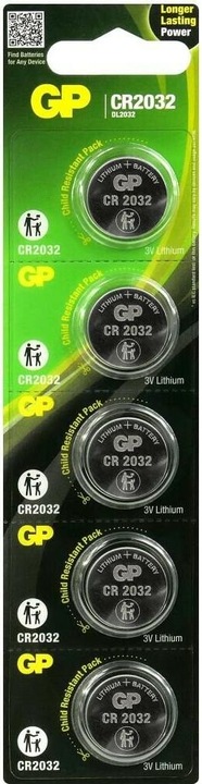 Immagine prodotto GP Batteries Cr2032 (5 pz., CR2032, 220 mAh)
