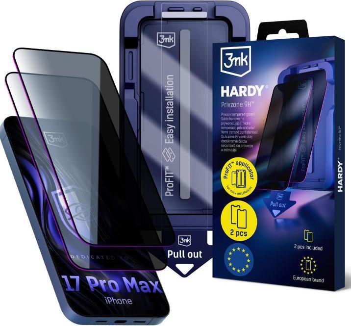 Produktbild 3MK Hardy Privzone 9H - Apple iPhone 17 Pro Max (Apple iPhone 17 Pro Max)