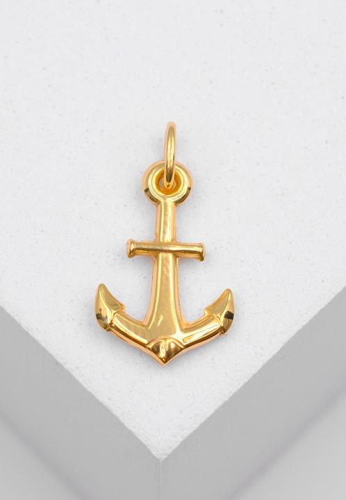 Produktbild Muau Pendant anchor yellow gold 750, 21x11mm (750/18K Gelbgold)