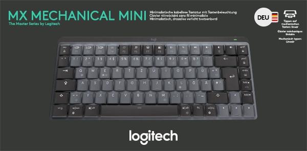 Actual product image Logitech MX Mechanical Mini (DE, Wireless)