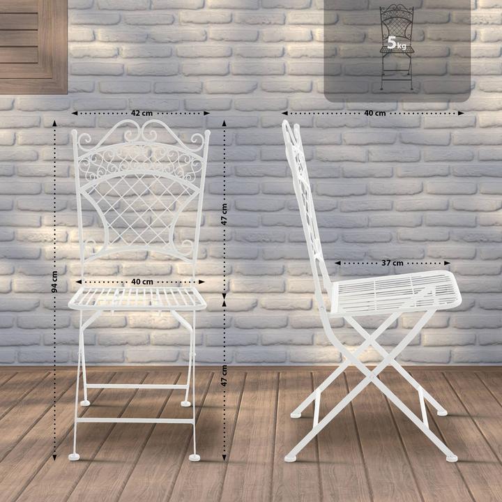 Actual product image CLP Garden Chair Adelar, white