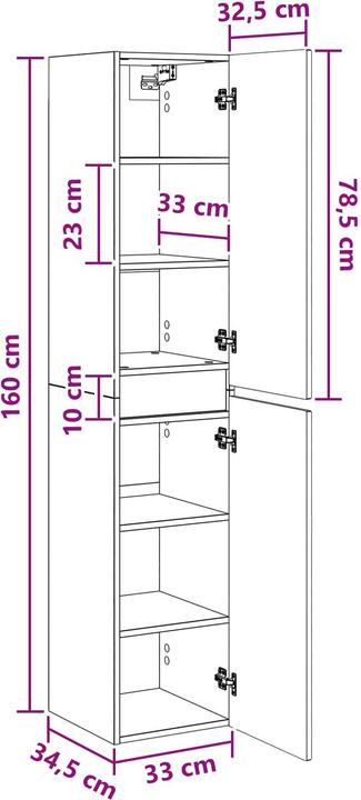 Produktbild vidaXL Badezimmerschrank