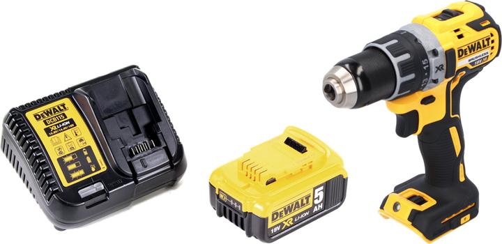 Produktbild DeWalt DCD 791 P1 Akku Bohrschrauber 18 V 70 Nm Brushless + 1x Akku 5,0 Ah + Ladegerät