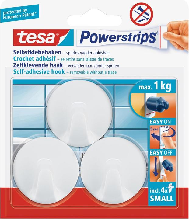 Image du produit tesa Powerstrips hook petit rond