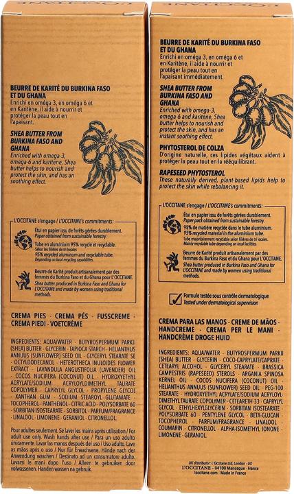 Image du produit L'Occitane Karite main & pieds duo (Set soin du corps)
