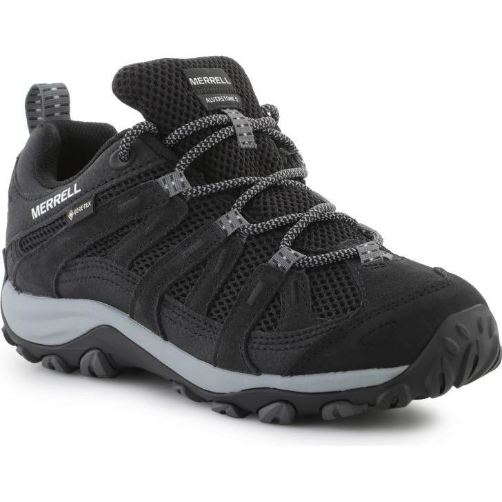 Merrell, Uomini, Scarpe da escursionismo, Alverstone 2 GORE-TEX Schwarz/Schwarz (42.5), Nero