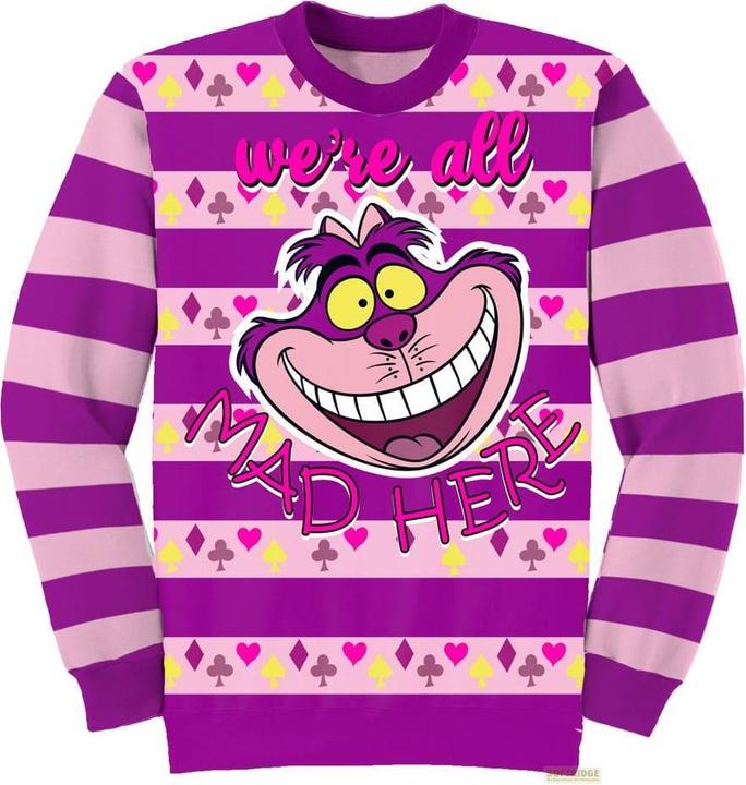 Immagine prodotto Heroes Inc Felpa Disney con maglione Alice in Wonderland All Mad Here Taglia XL (XL)