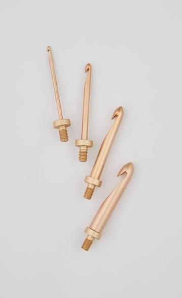 Actual product image Knitpro interchangeable crochet hook Oasis Rose Gold 4.00 mm