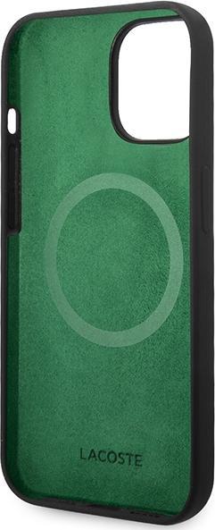 Productafbeelding Lacoste LCHMP14SSLOK iPhone 14 / 15 / 13 6.1" black hardcase with Silicone and MagSafe (Apple iPhone 13, Apple iPhone 15, Apple iPhone 14)
