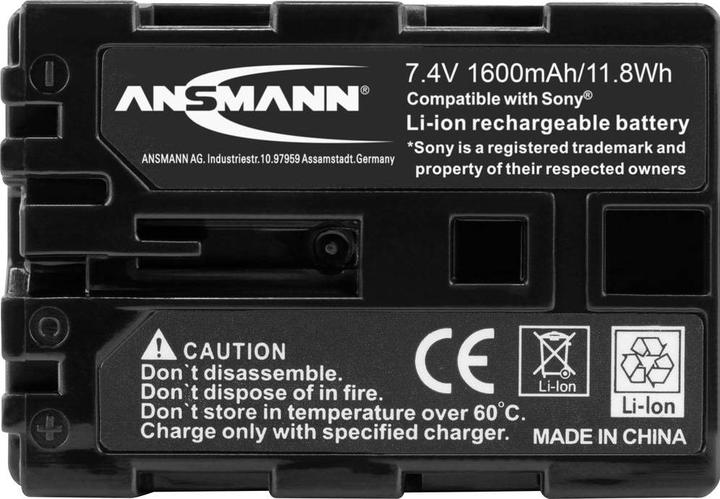 Actual product image Ansmann for Sony NP-FM500H (Camera battery)