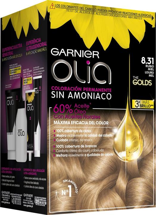 Image du produit Garnier OLIA Coloración Permanente #8,31 Rubio Miel 4 pz (8,31)