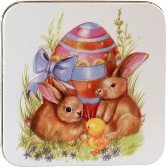 Actual product image miniSchoggi Easter biscuit tin, 87 x 87 x 40 mm